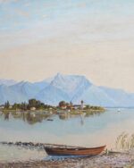 "Fraueninsel on Lake Chiemsee"Frederick Parr (1887 - 1970), UK - Görsel 4
