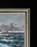 Fırtınada Gemi Yağlı Boya Tablo - Görsel 3