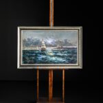 Fırtınada Gemi Yağlı Boya Tablo