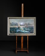 Fırtınada Gemi Yağlı Boya Tablo