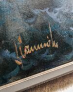 Fırtınada Gemi Yağlı Boya Tablo - Görsel 4