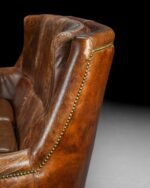 Vintage Deri Üçlü Kanepe - Görsel 5