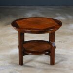 Yuvarlak Bambu Sehpa