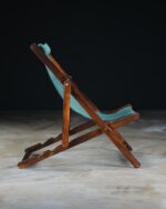 Katlanır Yeşil Kanvas Şezlong - Görsel 5