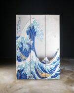 Kanagawa-oki Nami Ura - Çift Taraflı Kanvas Paravan - Görsel 2