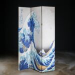 Kanagawa-oki Nami Ura - Çift Taraflı Kanvas Paravan