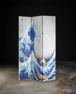 Kanagawa-oki Nami Ura - Çift Taraflı Kanvas Paravan