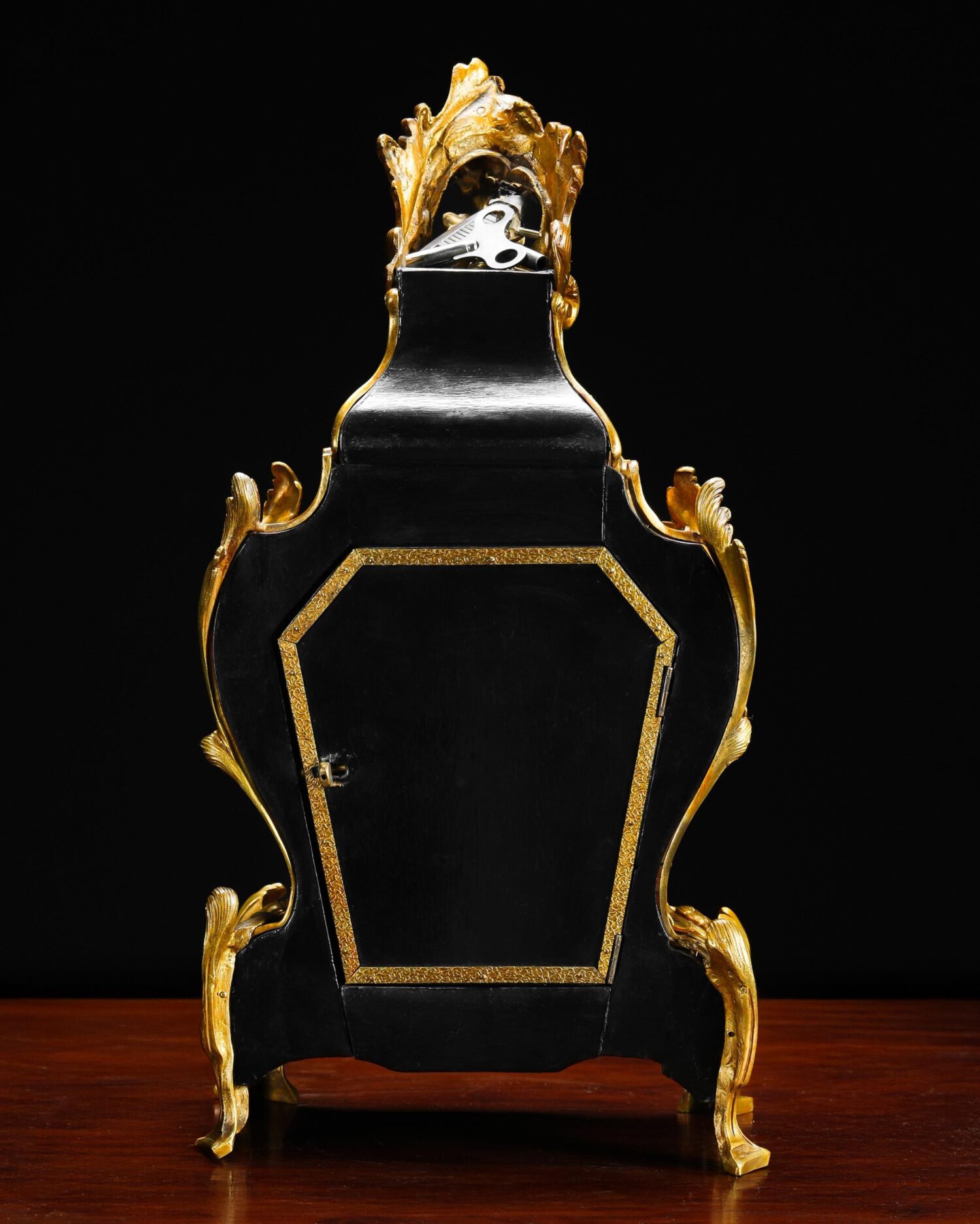 Louis XV Stili Fransız Boulle Saat - Görsel 5