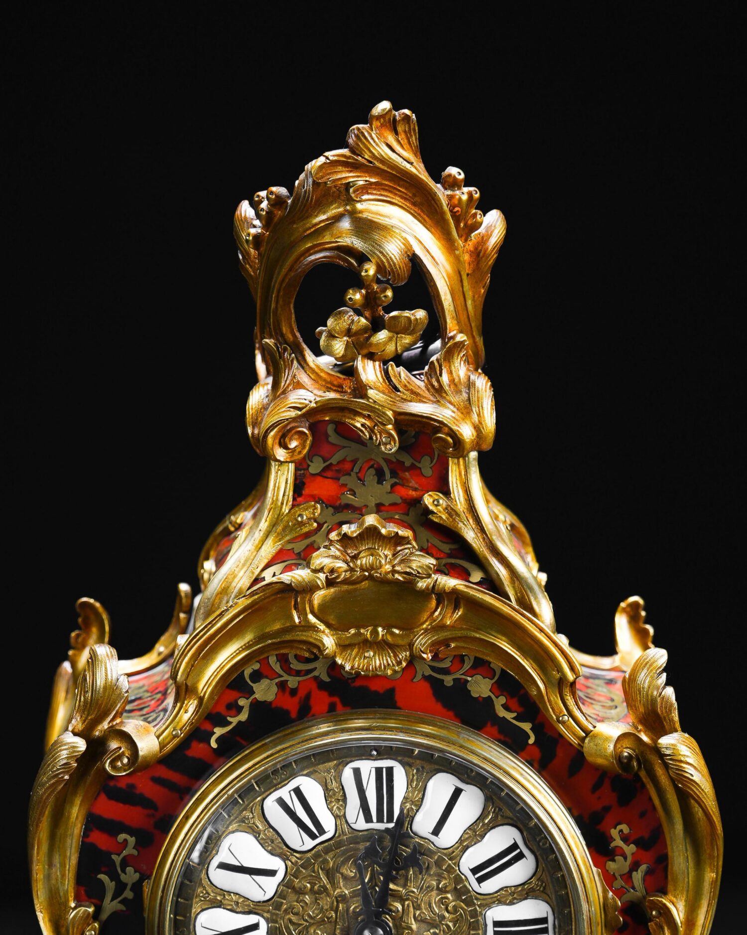 Louis XV Stili Fransız Boulle Saat - Görsel 3