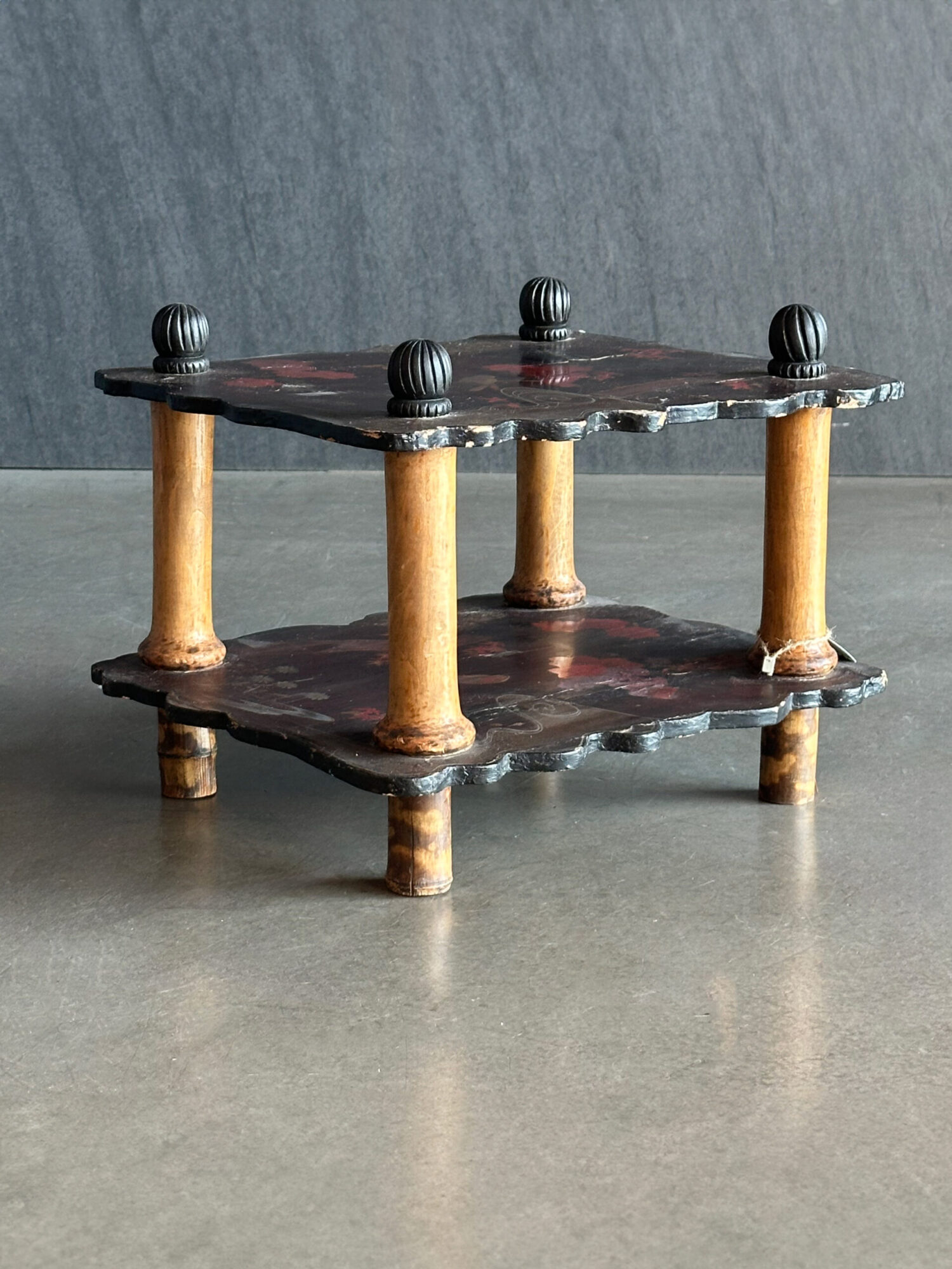 K. Nakamura Damgalı Antika Japon Sehpa - Görsel 1