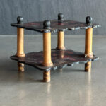 K. Nakamura Damgalı Antika Japon Sehpa