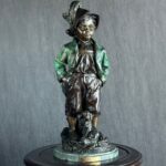 Haubner "Alpine Boy" Bronz Heykel