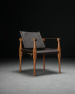 Kahverengi Deri "Rhorkee" Koltuk