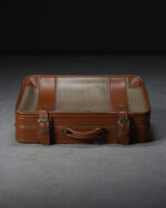 Kemerli Kahverengi Vintage Valiz - Görsel 2