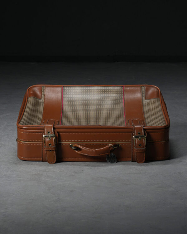 Kemerli Kahverengi Vintage Valiz - Kod 1626