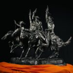 Bronz Heykel - Coming Through the Rye - Kod 2236