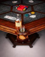 Çuhalı Altıgen Oyun Masası - Kod 1598