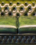 Yeşil Chesterfield Kanepe - Görsel 9