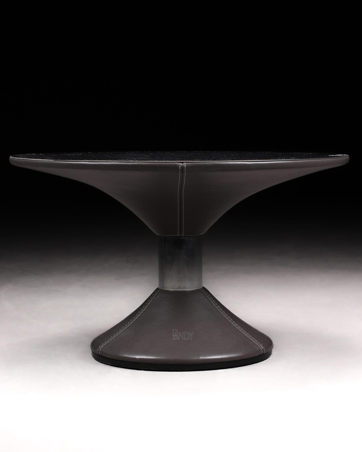 Deri Ayaklı Metal Sehpa - Görsel 1