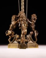 Altın Vermeyli Bronz Lambalar - Çift - Görsel 3