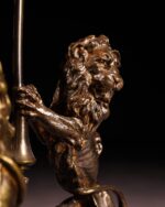 Altın Vermeyli Bronz Lambalar - Çift - Görsel 5