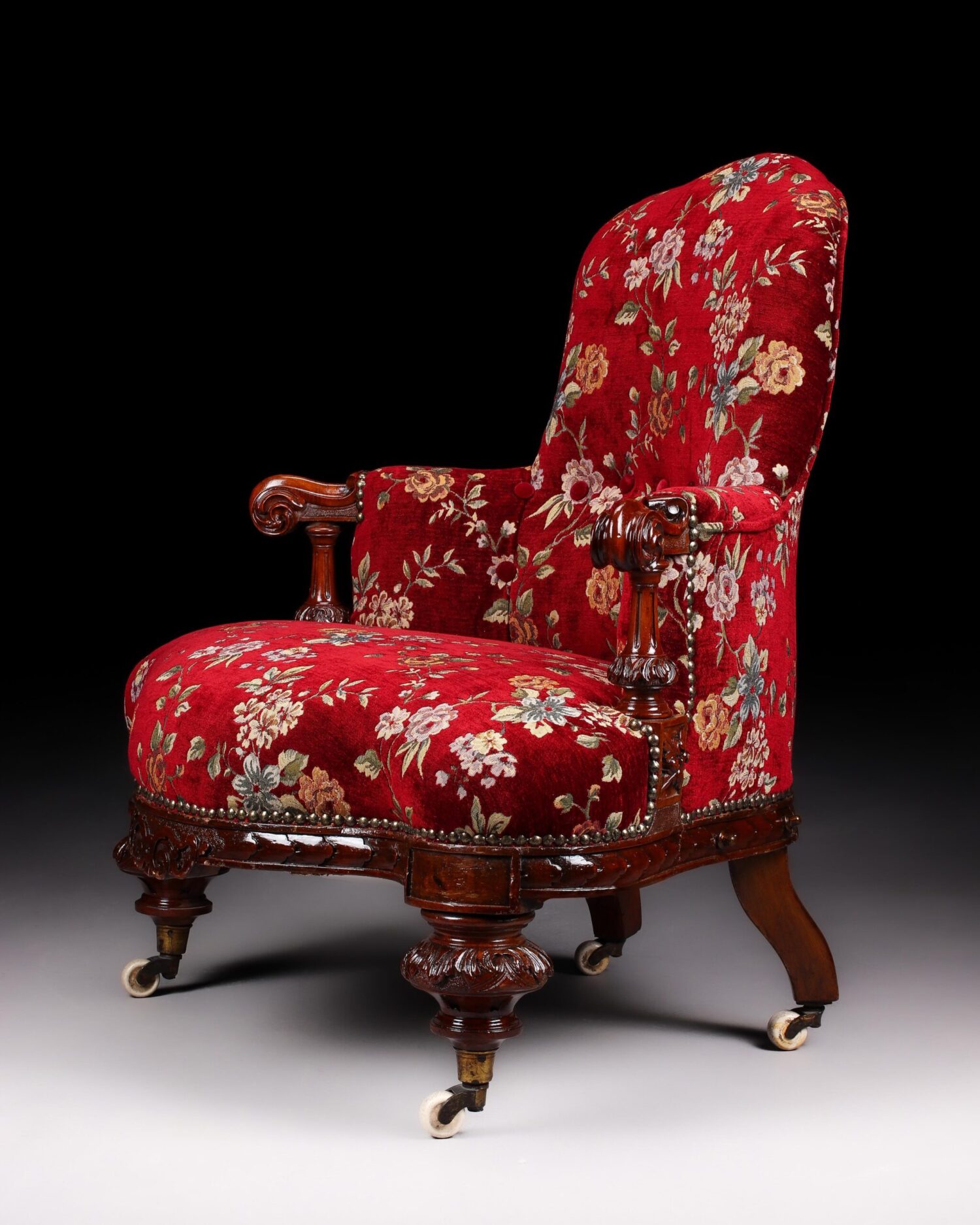 Victorian Parlor Chairs - Çift - Görsel 6