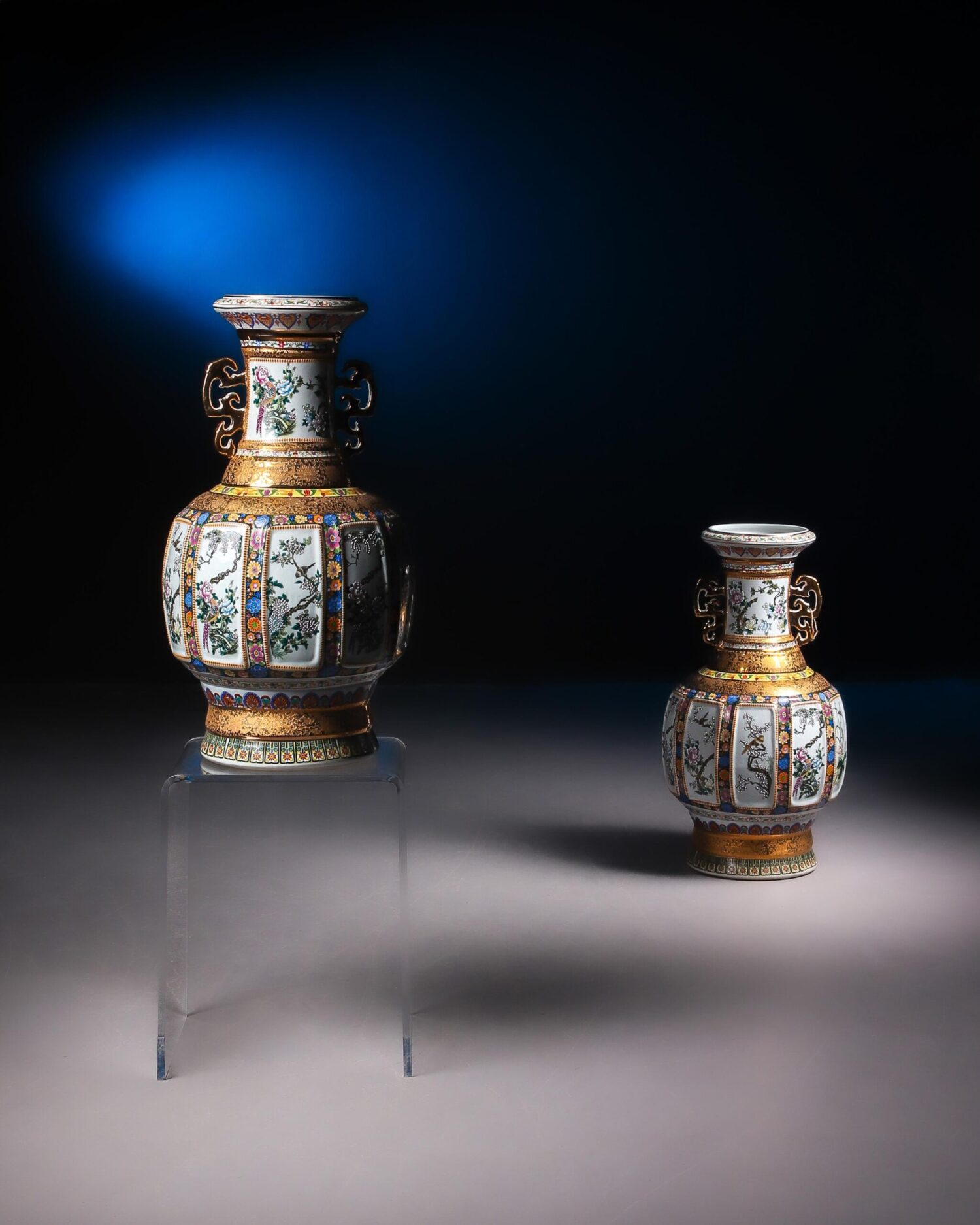 Büyük Çin Vazoları - Çift - Görsel 6