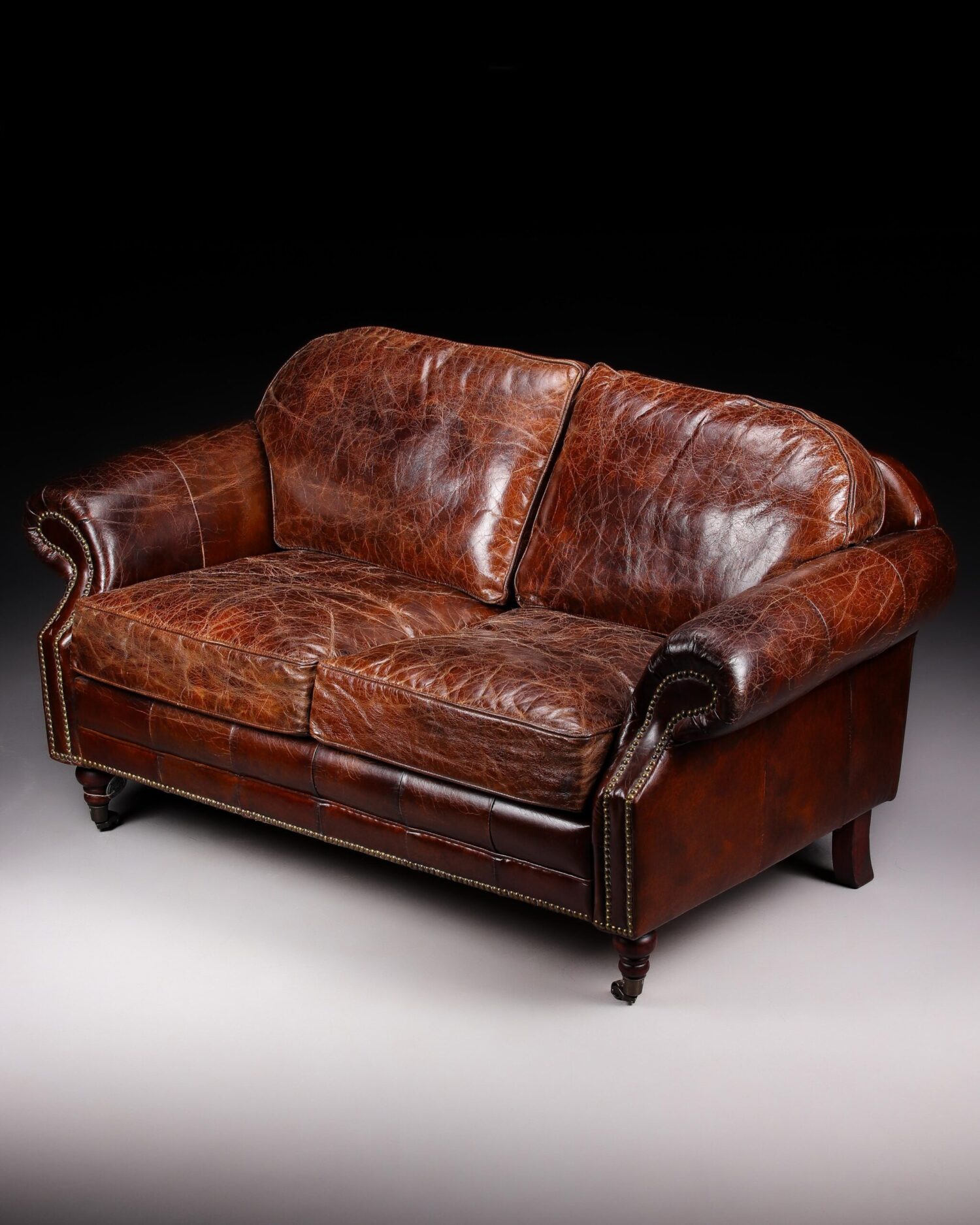 Vintage Deri Kanepe - Görsel 2