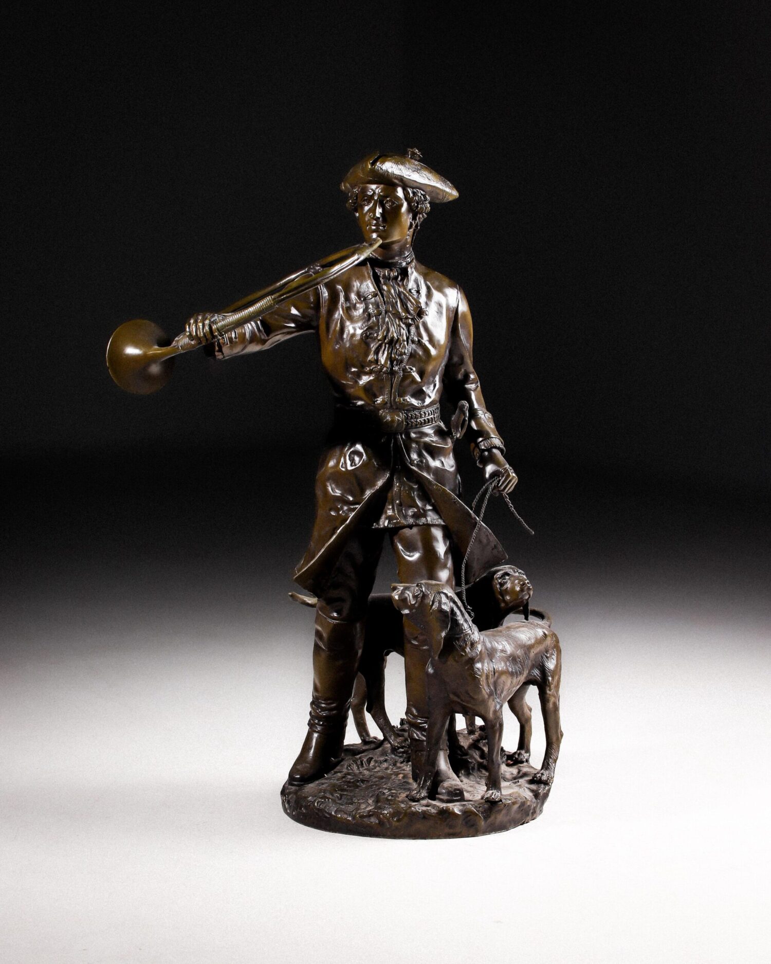 "Piqueur au Relais" - Bronz Heykel - Görsel 1