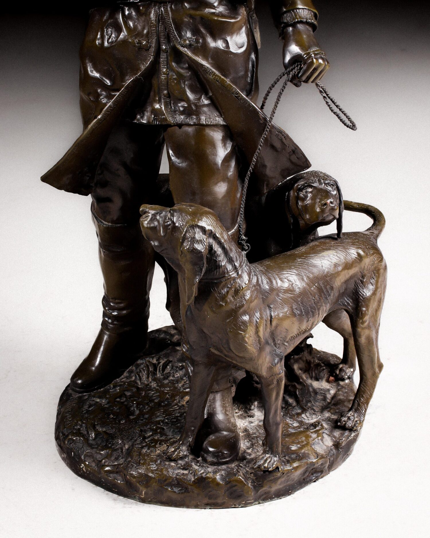 "Piqueur au Relais" - Bronz Heykel - Görsel 8