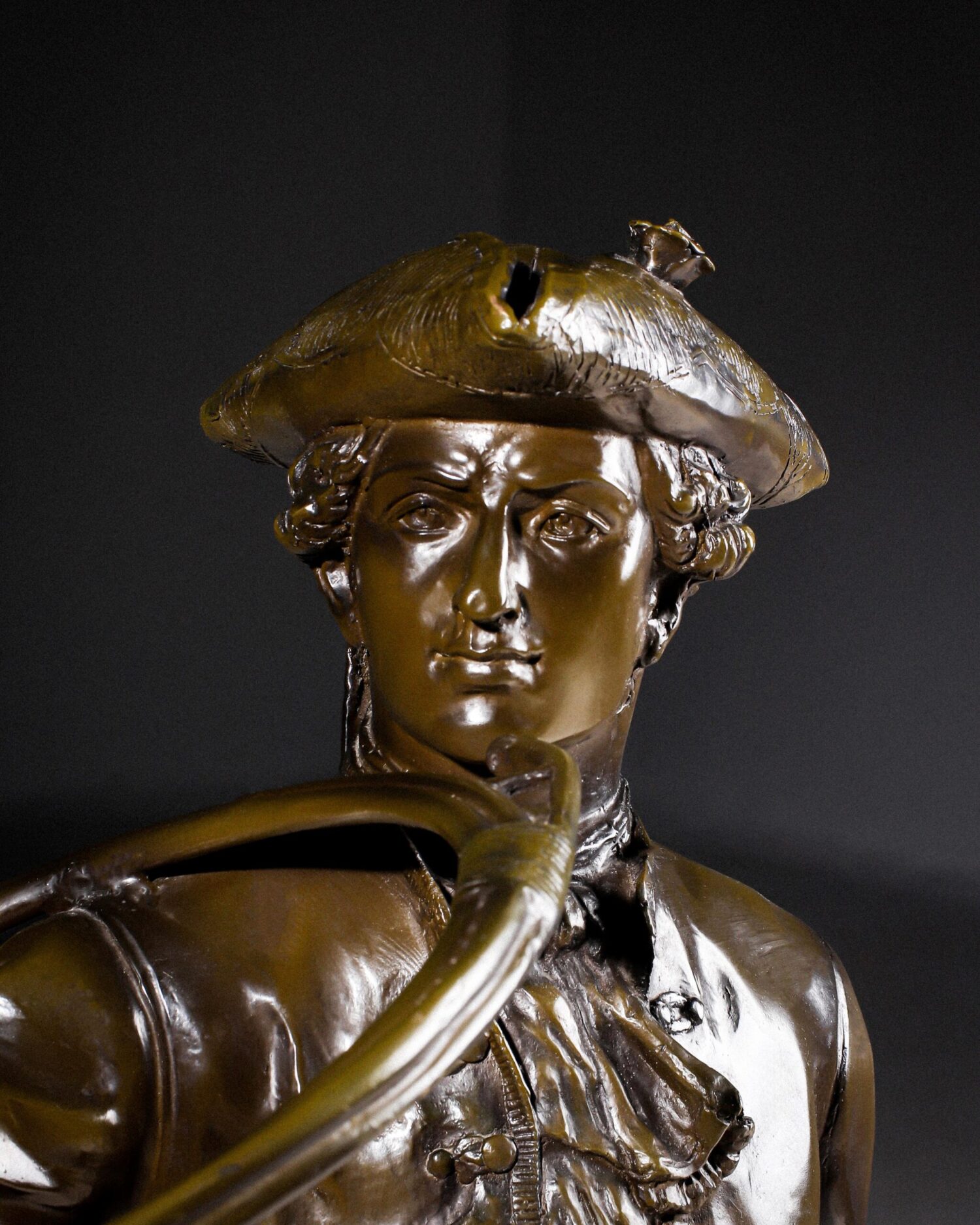 "Piqueur au Relais" - Bronz Heykel - Görsel 2