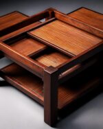 Bambu Raflı Orta Sehpa - Görsel 4