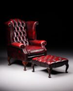 Queen Anne Berjer ve Tabure - Görsel 5