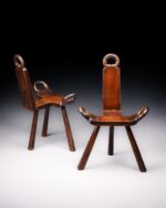 Antika Ahşap Tabureler -  Adet - Görsel 2