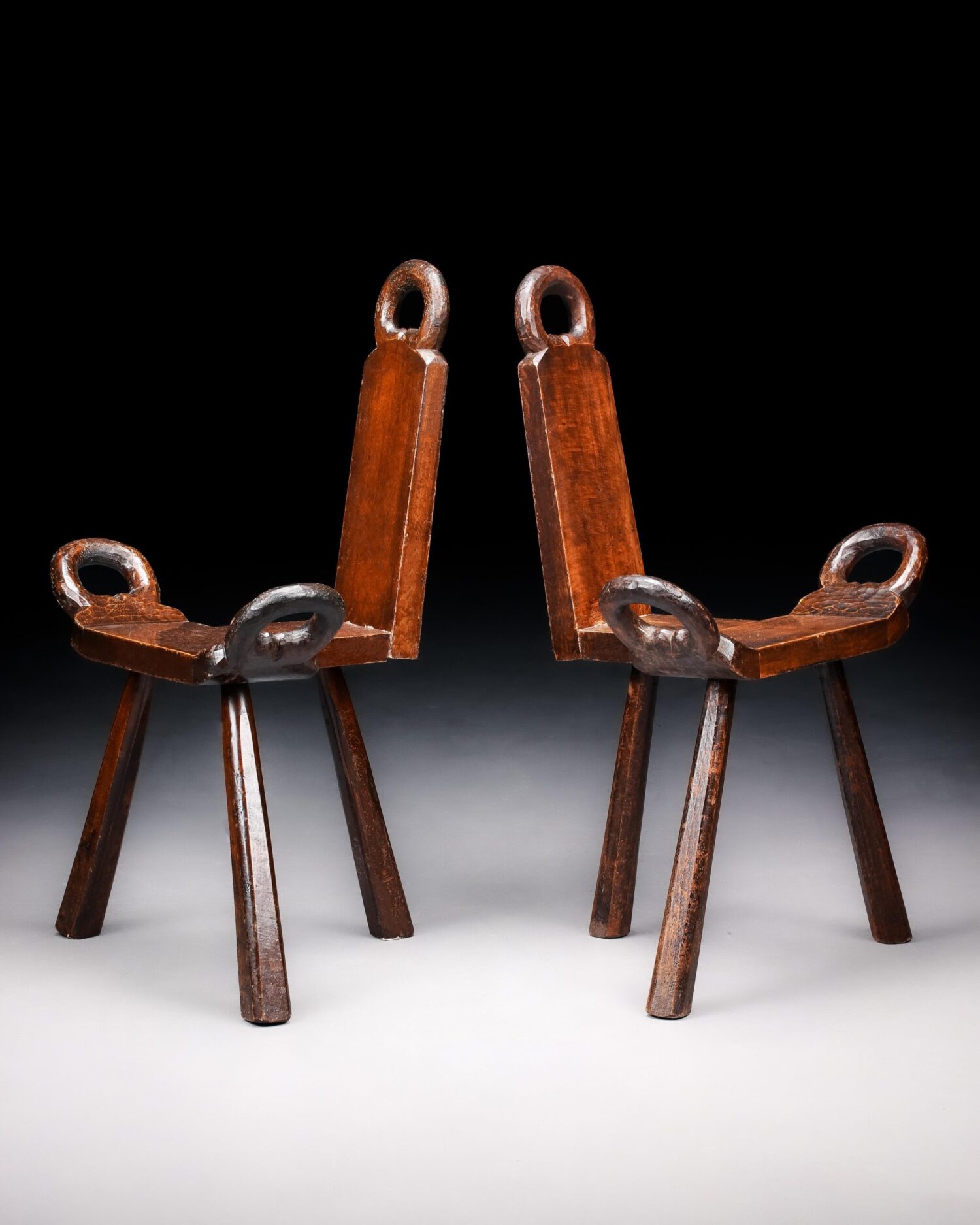 Antika Ahşap Tabureler -  Adet - Görsel 8