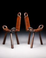 Antika Ahşap Tabureler -  Adet - Görsel 8