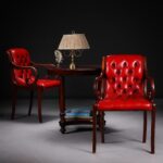 Kırmızı Deri Koltuklar - Çift
