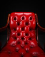 Kırmızı Deri Koltuklar - Çift - Kod 3721