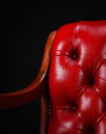 Kırmızı Deri Koltuklar - Çift - Kod 3721