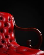 Kırmızı Deri Koltuklar - Çift - Kod 3721