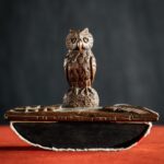 Ahşap Oyma Baykuşlu Mürekkep Kurutucu - Almanya