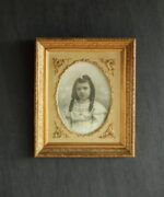 Altın Yaldızlı Ahşap Çerçeveli Antika Fotoğraf