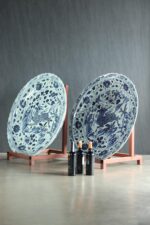 Büyük Porselen Çin Tabakları - Çift - Görsel 2