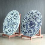 Büyük Porselen Çin Tabakları - Çift