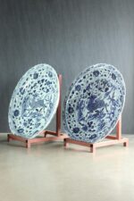 Büyük Porselen Çin Tabakları - Çift