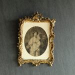 Bronz Çerçeveli Antika Tablolar - Çift - Kod 2175