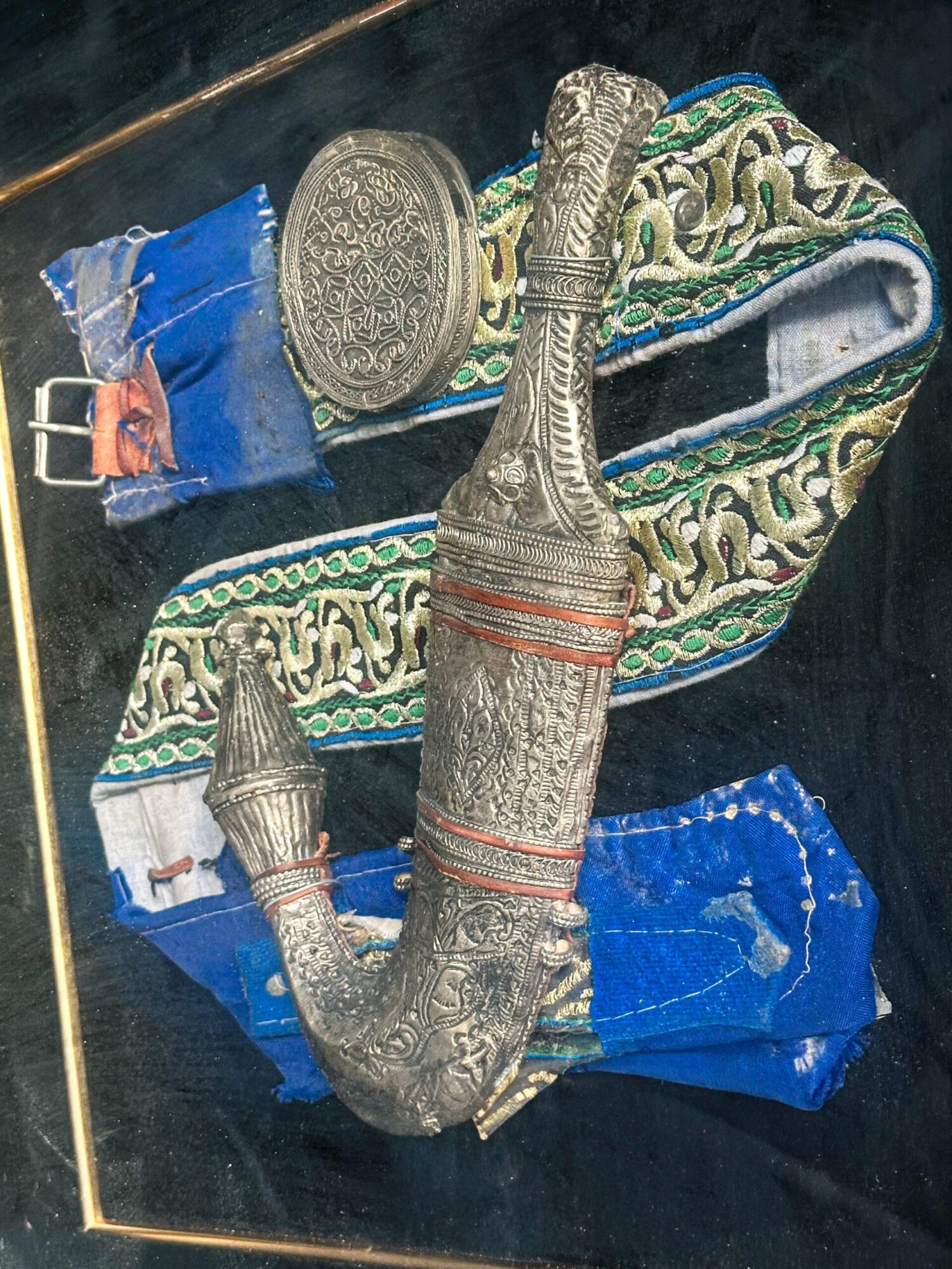 Yemen İşi Gümüş Cembiye ve Çaputluk - Görsel 2