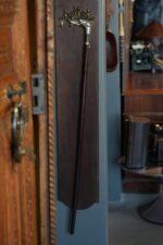 Gümüş Tazı Başlı Kılıç Baston - Görsel 5