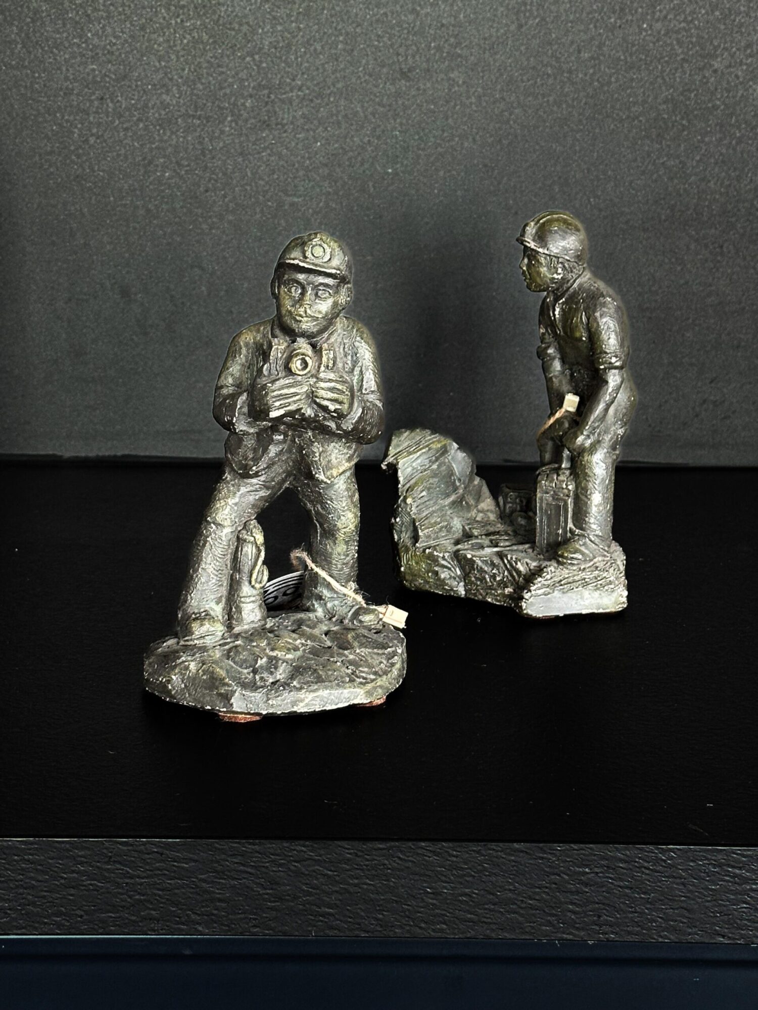 Maden İşçisi Heykelleri - Çift - Görsel 1