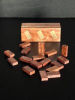 Pirinç Kakmalı Ahşap Domino